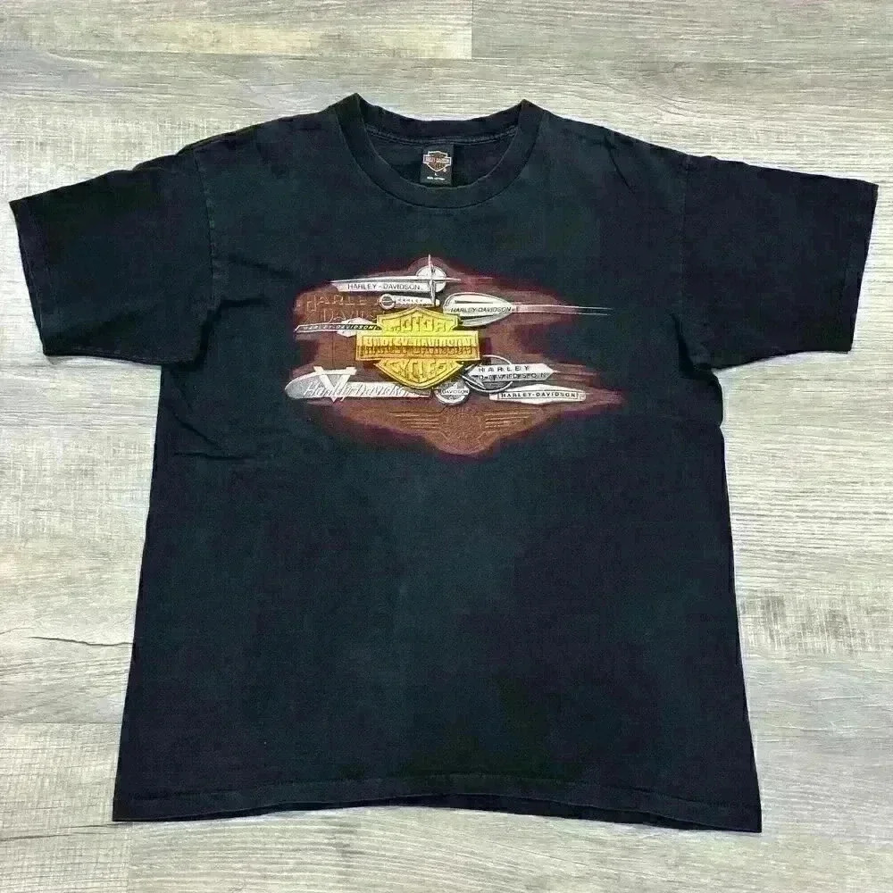 Vintage 90s Harley Davidson T Shirt Single Stitch West Coast Biker USA Sz Large
